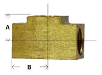 Union Tee Inverted Flare Diagram